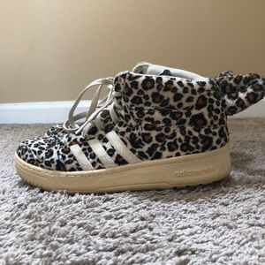 Jeremy Scott x Adidas Cheetah Print Sneakers